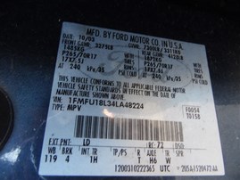 2004 Ford Expedition Eddie Bauer Blue 5.4L AT 4WD #F24734